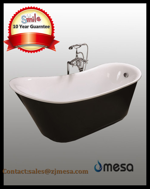 (3) MEC3003-A-- Black Irregular Oval Free Standing Acrylic Solid Surface Soaking Bathtub.jpg