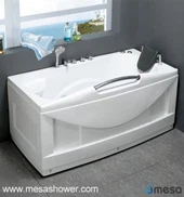 Deep Rectangular Whirlpool massaaživann koos käepidemega