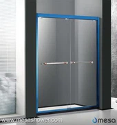 Saladusliku sinise Luksusliku raamiga kuum müük Lükanduksed dušš ukse kiireks tarneks