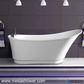 Akrüülist vabanenud ebakorrapärane ovaalse leotamisvanni nurk