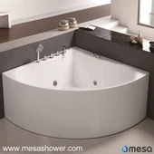 Smooth Acrylic Corner Sektor Modern Simple Design Kuum pakkumine Whirlpool Massaaž Vannituba koos odava hinnaga