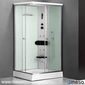 Kaasaegne täielik dušikabiin koos hõbedase funktsiooni paneeliga MER-1360