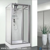 Väga lihtsa ruudu kogu dušiga katus ilma katuseta MER-3806-1